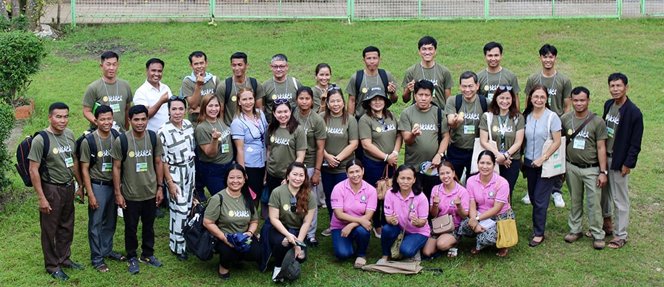 Participants alongside the Schools Division Superintendents of Laguna during their visit at Labuin Elementary School in Pila, Laguna