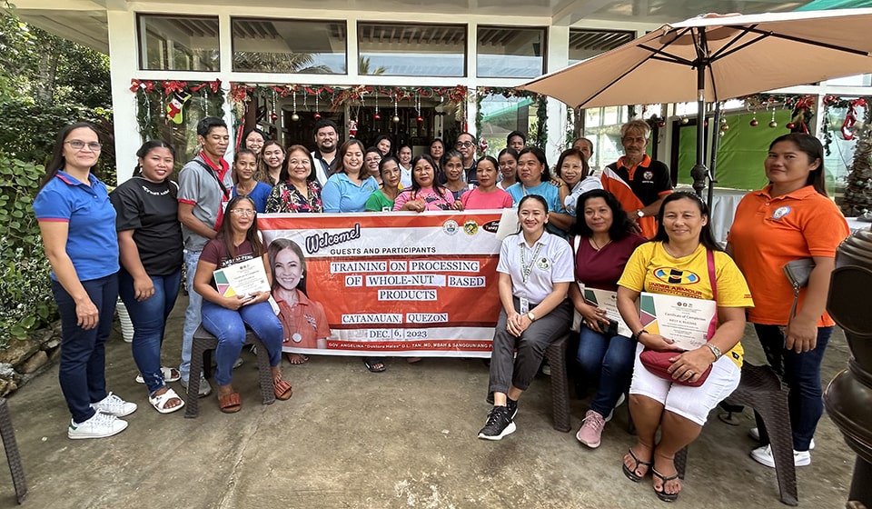 Enhancing the capacity of farmers on good agricultural practices and coconut processing in Quezon province