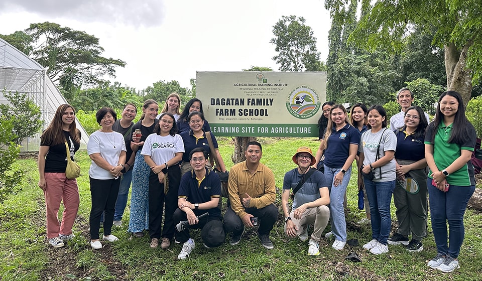 SEARCA youth and once-youth staff, interns, and consultant with Mr. Ramon Santos, Jr. of DFFS (right side at the back)