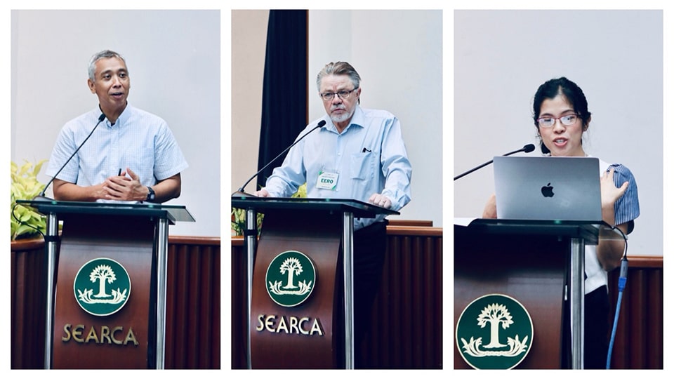 (L-R) Atty. Eric Reynoso, program head of Emerging Innovation for Growth Department; Dr. Eero Nissila, managing director of Newfields Consulting Ltd.; and Ms. Nikki Carumba, senior software engineer of Newfields Consulting Ltd.